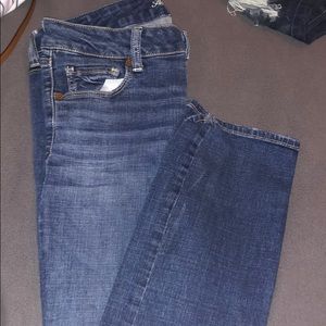 Straight leg no rips jeans